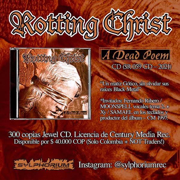 ROTTING CHRIST – A Dead Poem – CD – Sylphorium Records