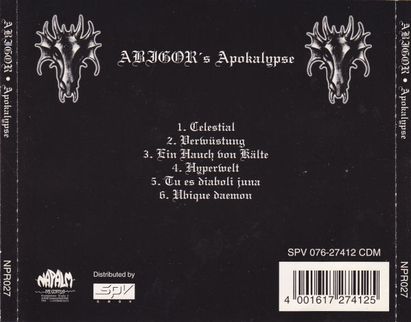ABIGOR - Apokalypse - CD - Imagen 2